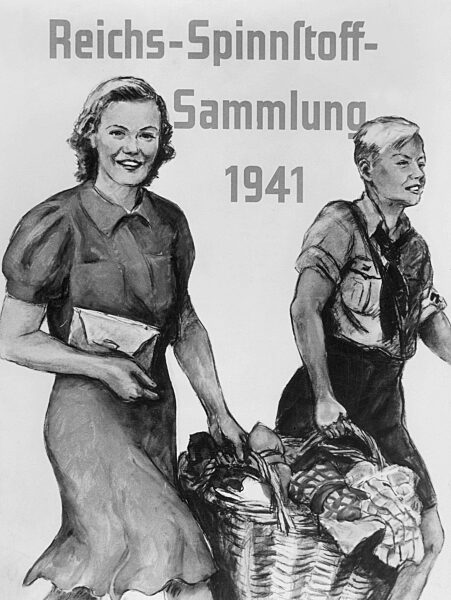 Poster for textile collection in the Second World War, 1941