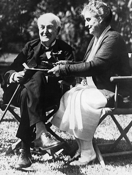 Thomas Edison and wife, 1931