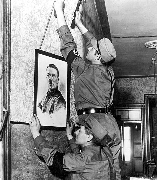 American National Socialists in their premises in New York