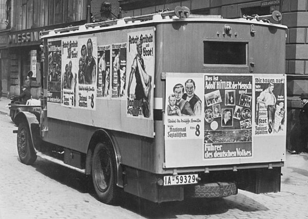 Electoral advertisement of the NSDAP in the Reichstag electoral race in 1932