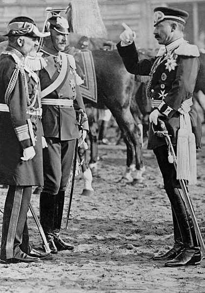 Emperor Wilhelm II at the Autumn parade at Tempelhof Field, 1906