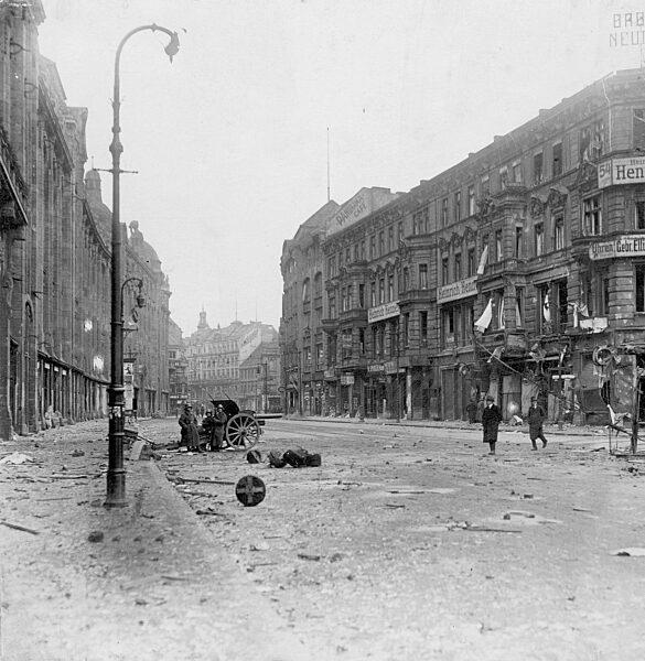 Alexanderplatz during the Spartacist uprising in Berlin, 1919