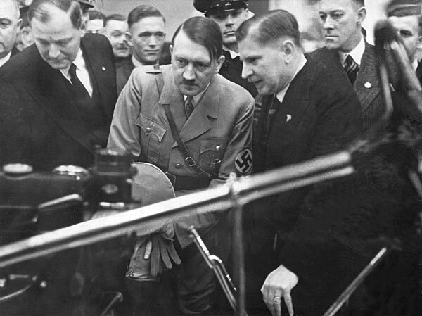 Adolf Hitler at the Car Show in Berlin, 1935