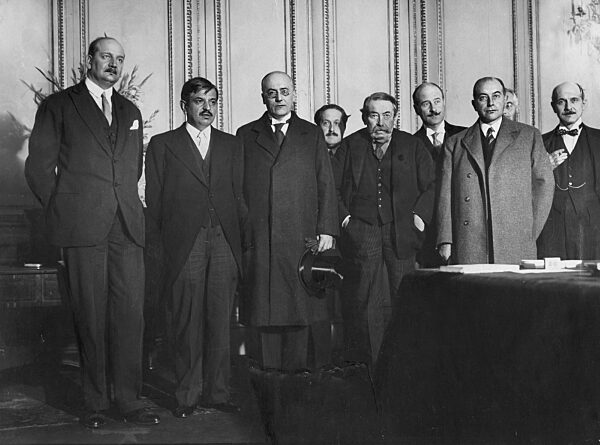 Teilnehmer der deutsch-französischen Ministerkonferenz, 1931