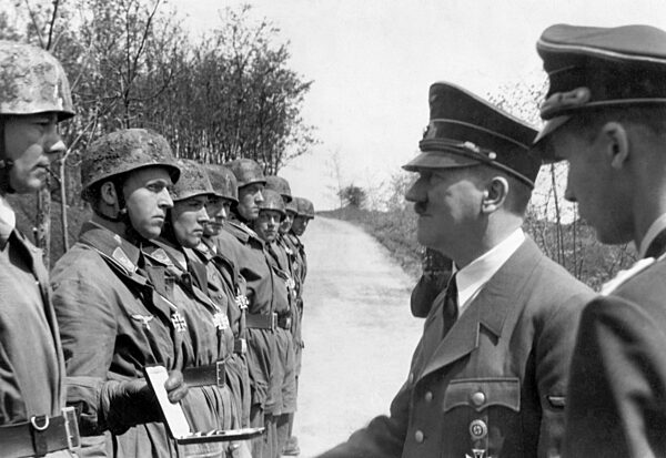 Adolf Hitler honors paratroopers, 1940