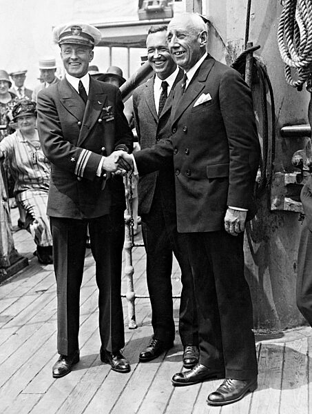 Richard E. Byrd, Lincoln Ellsworth and Roald Amundsen, 1926