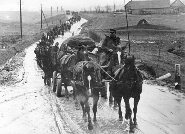 German supply column in Courland, 1944