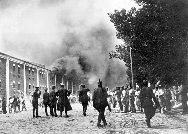 German soldiers after the capture of Brest-Litovsk, 1915