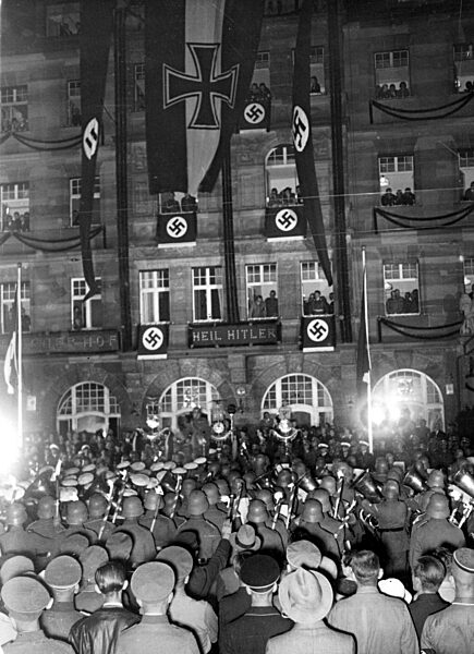 Grand Tattoo of the Reich National Defense Forces at the end of the Nuremburg Rally, 1934