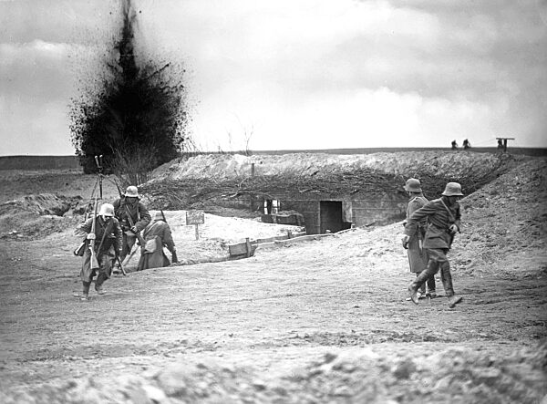 Deutsche Soldaten an der Westfront im Ersten Weltkrieg, 1918