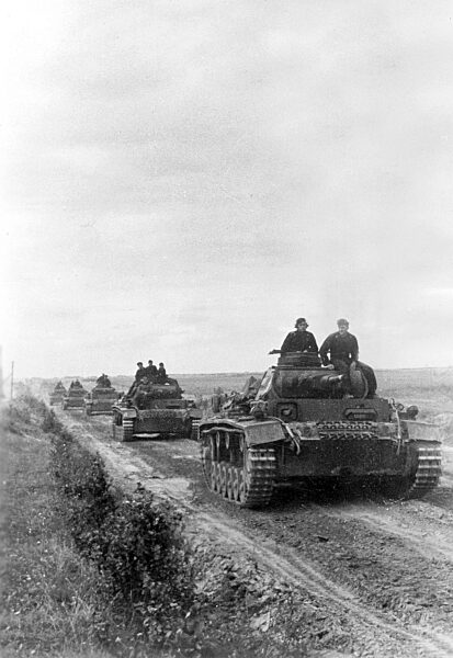 German Panzer III Tank at the Eastern Front, 1941