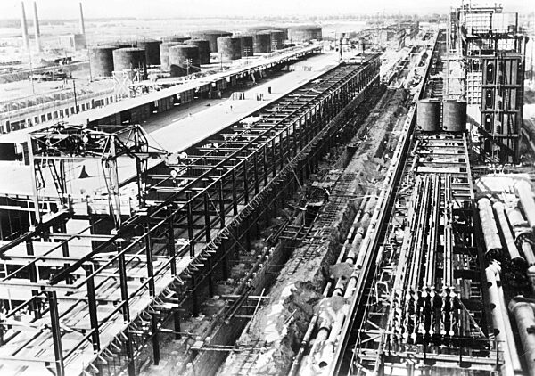 Hydrierwerk bei Pölitz, 1939