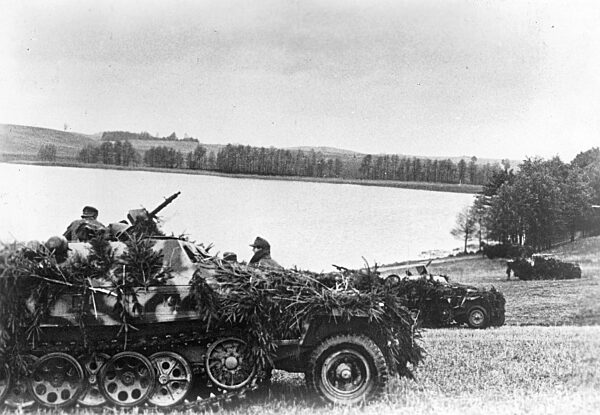 German armored personnel carriers in Eastern Prussia, 1944