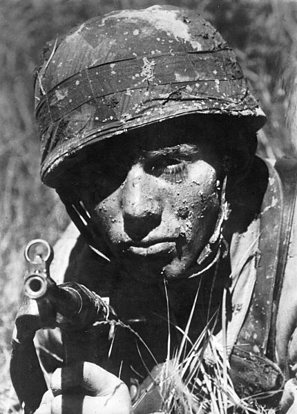German Paratrooper on Crete, 1941