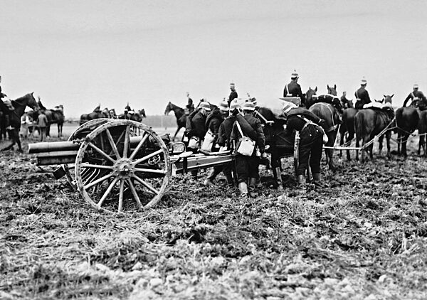 Deutsche Artillerie im Manöver, 1912