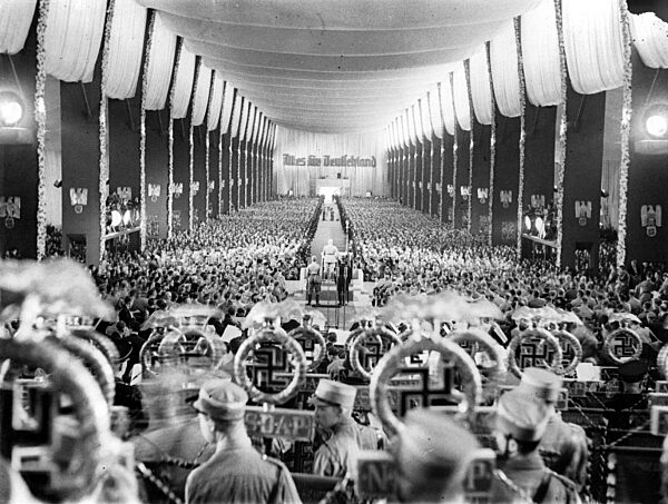 Opening celebration of the Nuremburg Rally in the Luitpold Hall, 1934