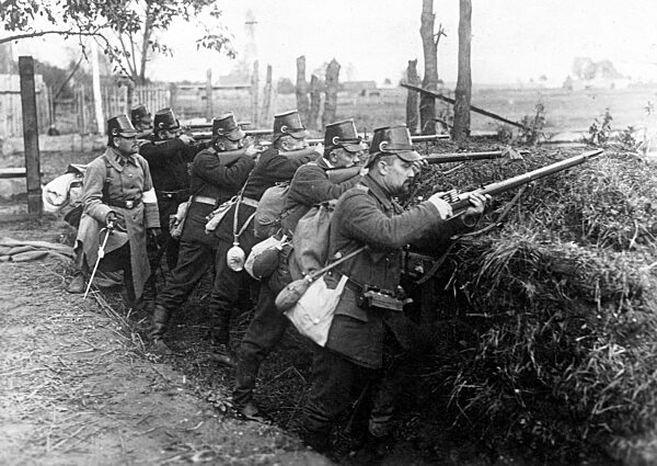 German Landsturm soldiers in East Prussia, 1914