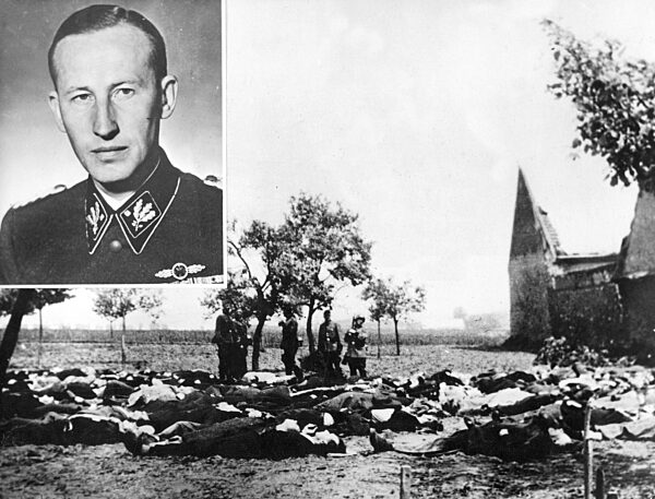 Leichen bei Lidice nach Attentat auf Reinhard Heydrich, 1942