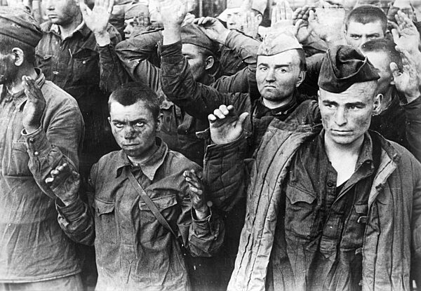 Soviet prisoners during the Russian campaign, 1941