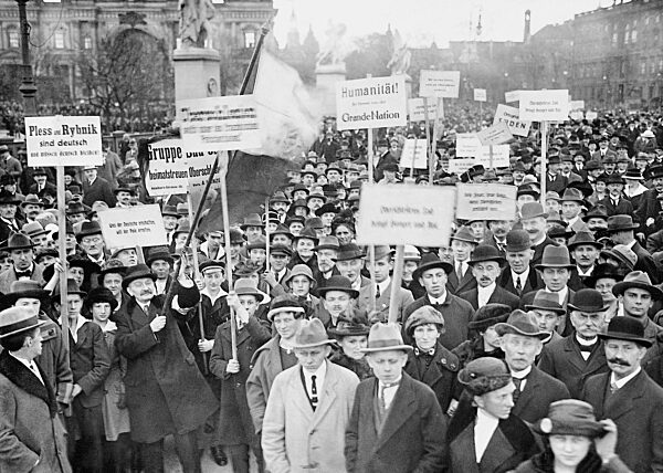 Demonstration against a division of Upper Silesia, 1923