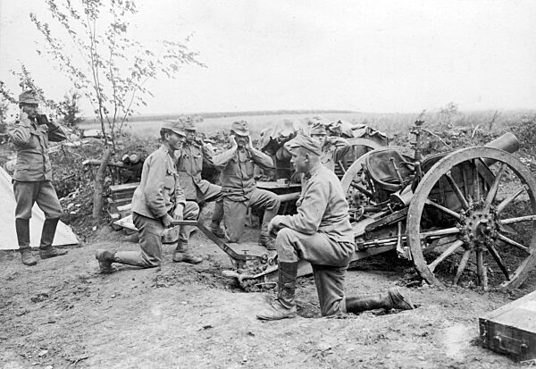 Austro-Hungarian artillery position in Galicia, 1915