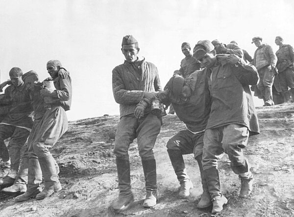 Russian prisoners in the battle of Vyazma, 1941