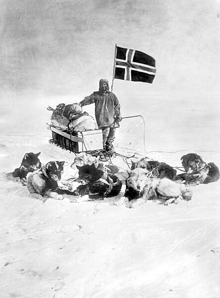 Roald Amundsen at the South Pole, 1911