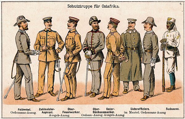 Schutztruppe für Deutsch-Ostafrika, um 1900