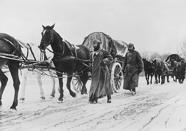 German soldiers with horse wagons on the Eastern Front, 1941