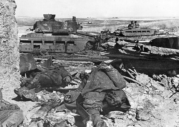 Russian tanks destroyed in the Kharkov area, 1943