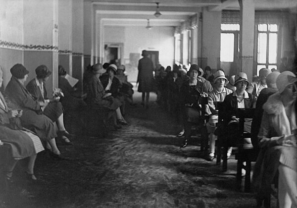 Unemployed women at the employment service of an employment office in Berlin, 1929