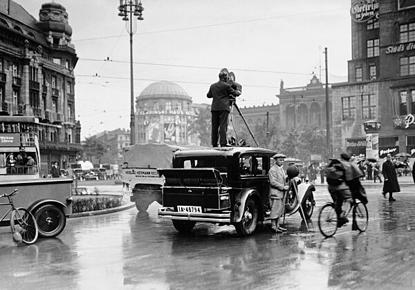 Filming on Potsdamer Platz