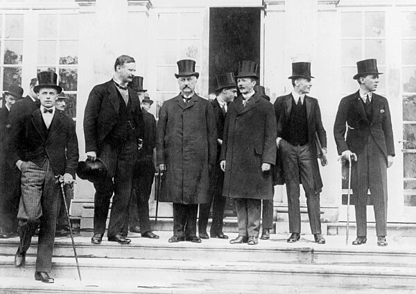 Joseph Wirth, Konstantin Fehrenbach and Walter Simons in Versailles, 1919
