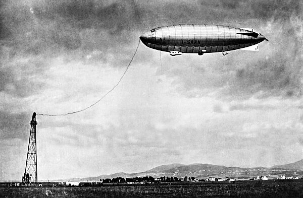 Airship "Norge" before its transfer from Rome to Spitzbergen, 1926