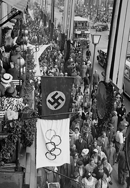 Berlin während der Olympiade von 1936