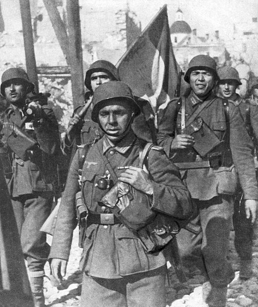 Soldiers of the 'Blue Division' at the eastern Front, 1941