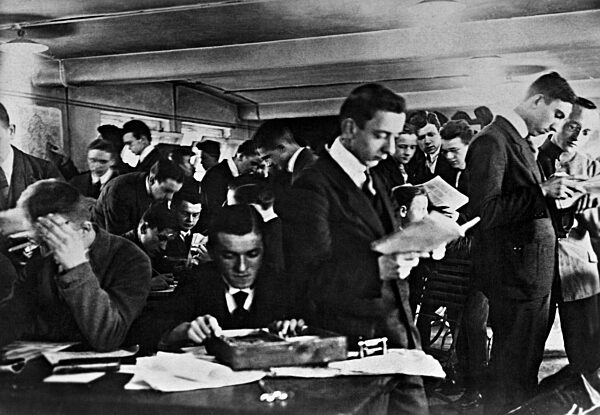 Counting of the referendum in Upper Silesia, 1921