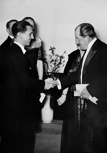 Joseph Goebbels and Ferdinand Porsche, 1938