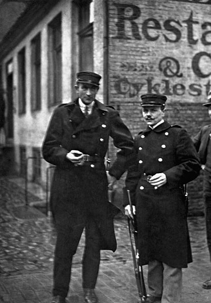 Danish police of the occupational forces in Hadersleben, 1920