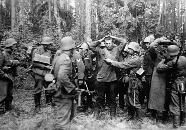 Soviet soldiers fallen in German war captivity, 1941