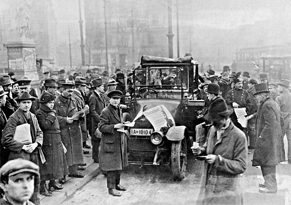 Demonstration in Berlin on the occasion of the plebiscite in Upper Silesia, 1921