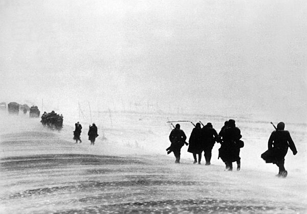 German soldiers in the winter on the eastern Front, 1941