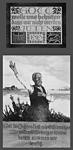 German campaign poster for the referendum in Schleswig, 1919/20