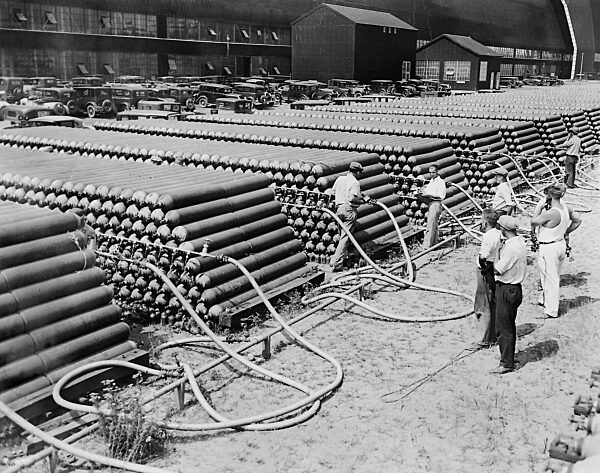 Helium storeroom in Lakehurst, 1938
