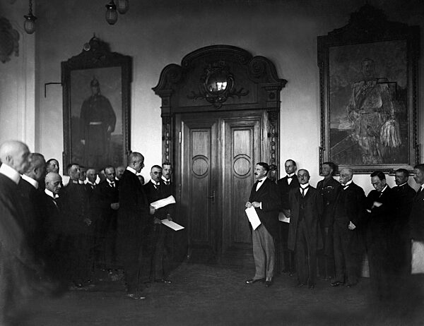 Handing over of the election area Olsztyn by the Allied Commission, 1920