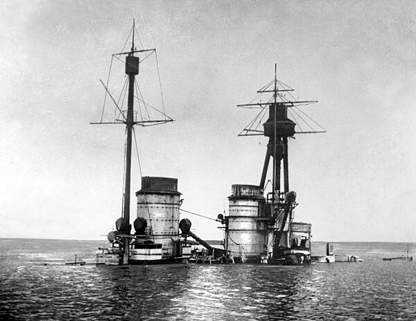 Battleship "Hindenburg" near Scapa Flow in the fall, 1919