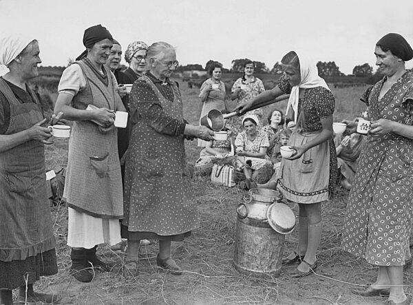 NS women's organization during the flax harvest
