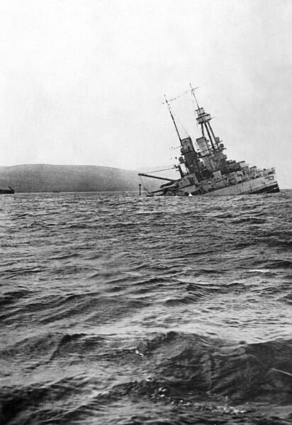 Introspection of the "Bavaria" near Scapa Flow, 1919