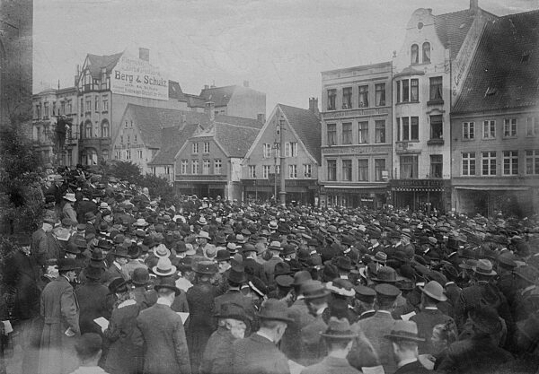 Manifestation of the Schleswig-Holstein federation in Flensburg, 1919