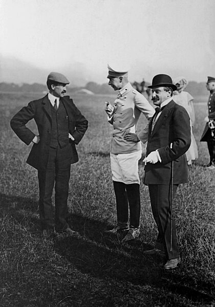 Orville Wright and Crown Prince August Wilhelm, 1909